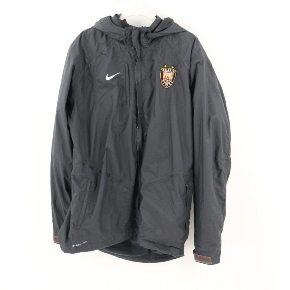 Nike Atlanta United FC Storm-Fit Waterproof Jacket Size Large Black